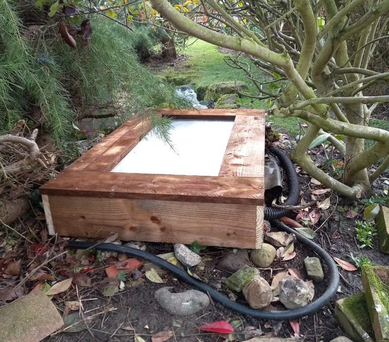 Fish pond sump cover